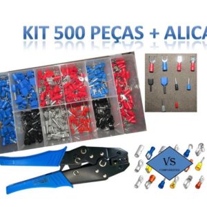 Kit Terminais Elétricos Ilhós,forquilha,macho,fêmea+alicate LS30J